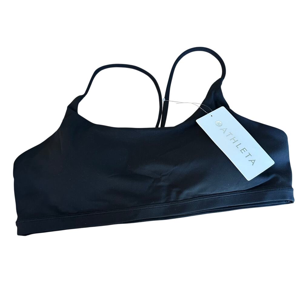 Athleta Transcend Scoop Sports Bra A-C Black XL 413241
